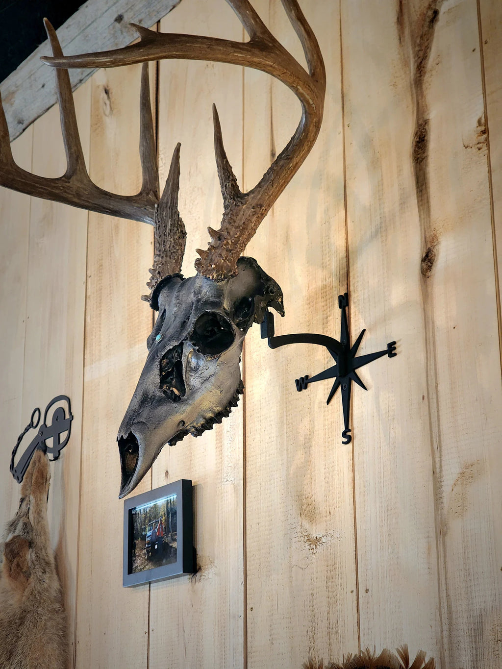 Compass - Swivel Skull Hanger